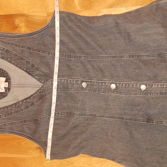 NWOT Universal Thread Sleeveless Denim Buttondown Midi Dress Plus Sz 14 Black - Picture 4 of 9